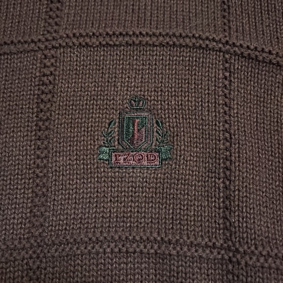 IZOD dark red sweater size L - Picture 2 of 3